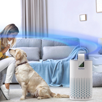 Purificateur d'air intelligent 3-en-1 avec télécommande contrôlée par application, filtres HEPA H13 H14, affichage numérique, portable, pour la maison et les animaux domestiques