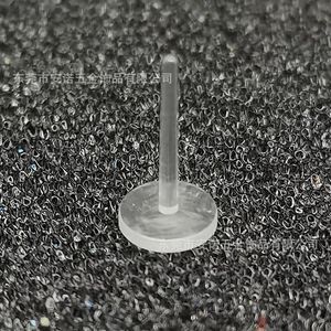 Clous d'oreilles en résine transparente, tête plate ronde, pour la fabrication de boucles d'oreilles, accessoires de bijoux DIY, matériau plastique PC - Product Image 5