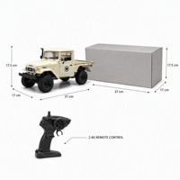 Camion RC vintage 4x4 télécommandé, pick-up rétro tout-terrain, voiture d'escalade, homologué EN71 CE, qualité hobby pour adultes
