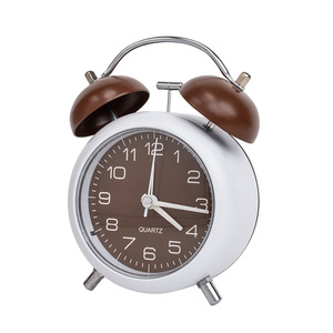 Alarm <b>Clock</b> Quartz Movement Circular Shape With Snooze Function For Bedroom Desk Use - Product Image 3