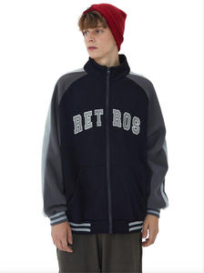 Fashion Plus Xxxl Size Winter <b>Letter</b> Pattern Baseball Fleece Custom Embroidery Chenille Patch OEM Service Varsity <b>Jacket</b> for <b>Men</b> - Product Image 2