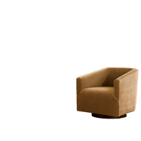 Fauteuil pivotant en velours, style américain, luxe léger, écologique et durable, pour bureau et petit appartement