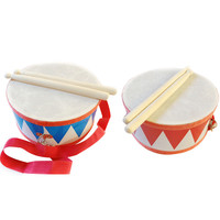 Musical Percussion Toys Instruments Wooden Snare Drum for Kids Baby Learning Toys Educational Musical