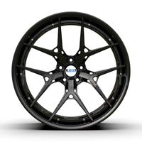 Jantes de voiture en alliage Flrocky en fibre de carbone, finition brillante, concaves profondes, 5x114.3 5x120 5x130 15 17 18 19 20 21 22 pouces