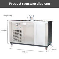 Machine à glaçons industrielle commerciale de grande capacité en acier inoxydable 304, modèle 2024, fabriquée en Chine, prix promotionnel