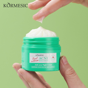Crème <span class=keywords><strong>de</strong></span> <span class=keywords><strong>Nuit</strong></span> Réparatrice Visage Douce <span class=keywords><strong>Anti</strong></span>-Acné Intense 5-en-1 Certifiée Bpom KORMESIC 50g, Marque Privée Personnalisée - Product Image 3