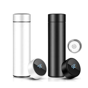 Thông Minh 500ml LED cup thông minh đôi tường chân không cách nhiệt chai nước bằng thép không gỉ với nhiệt độ kỹ thuật số hiển thị - Product Image 1