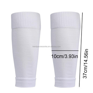 Manches de jambe de football à équipage élevé pour hommes protège-jambes de sport pour jeunes manches de <span class=keywords><strong>compression</strong></span> de <span class=keywords><strong>mollet</strong></span> chaussettes de football d'hiver sans pied tricotées - Product Image 6