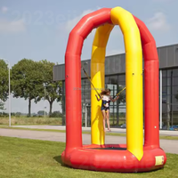 Trampoline à l'élastique souple gonflable en PVC hermétique durable Offre Spéciale jeu de sport de carnaval avec ceinture de sécurité