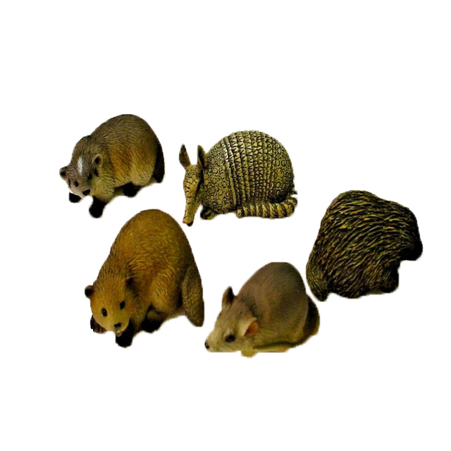 Wholesale Brown Tiny Badger Beaver Mouse Animal Figurine Badger Beaver Mouse