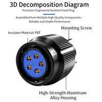 Prise d'aviation Jinghang LYP21, connecteur circulaire LYP21TK9UQ, prise d'alimentation industrielle 3/4/5/7 broches