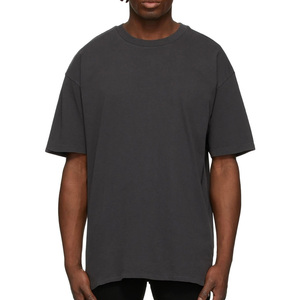 T-shirts Homme Oversize de Haute Qualité, Blancs, Épais, à Épaules Tombantes, Coupe Boxy, Modèle Uni pour la Fabrication et la Personnalisation - Product Image 2