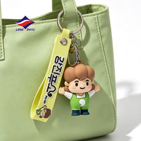Longzhiyu – Porte-clés en caoutchouc personnalisé, design sur mesure, 20 ans d'expérience, pendentif poupées dessin animé Kawaii, porte-clés 3D avec dragonne