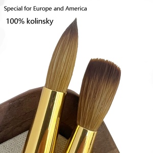 Pincel para Uñas 100% Kolinsky Puro con Mango Acrílico, Estándar Internacional Grande para Europa y Estados Unidos, Pluma de Extensión Crystal Armor - Product Image 4
