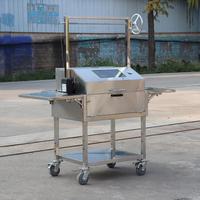 Barbecue à charbon de bois en acier inoxydable Barbecue argentin extérieur portable Barbecue Santa Maria