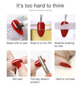 <span class=keywords><strong>KAGA</strong></span> เจลทาเล็บแบบลอกได้ชนิด LED UV ท็อปโค้ท-เงาสูง วีแกน ปลอดสารพิษ สไตล์ฝรั่งเศส ใช้งานง่าย ไม่มีกลิ่น ไม่ต้องเช็ด ติดทนนาน - Product Image 5