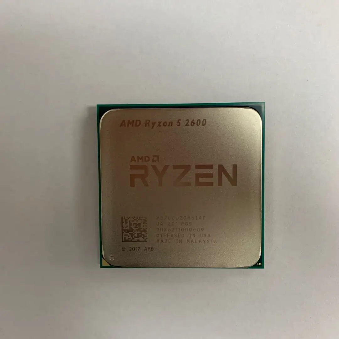 Sử Dụng AMD 5 2600 R5 2600 3.4 Ghz Sáu Lõi Mười Hai Chủ Đề 65W Ổ Cắm Am4 CPU Bộ Vi Xử Lý