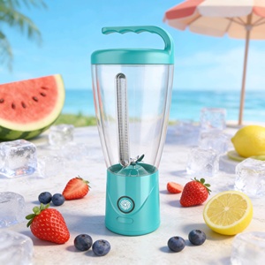 Blender portable sans fil 1000 ml, rechargeable par USB, sans BPA, 6 lames, pour smoothies, milkshakes et boissons à emporter - Product Image 1