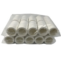 Industri 4Inch Diri Perekat Pembersih Serat Debu Cleanroom Putih PE Lengket Roller Isi Ulang