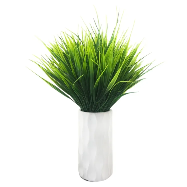 Günstiger Preis YCC02 Kunst wasser Gras Bulk grünes Blatt Pflanze Kunststoff Frühling künstliche grüne Stiele für zu Hause Hochzeit Garten Dekor