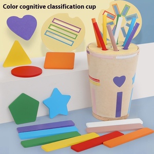 Montessori Inspired Wooden Cup and Bucket New Cognitive Classification Toy for Early Education Children and Baby Puzzle Toys - Product Image 5