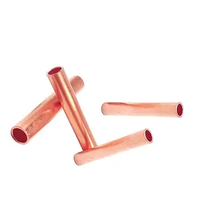 GT small copper tube copper hollow cable connection tube fast middle to joint fitting wiring copper tube crimping terminal