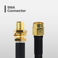Câble coaxial à faible perte LMR240 LMR300 LMR400 50 Ohm en cuivre pur avec connecteur SMA pour routeur 4G 5G, antenne et amplificateur de signal