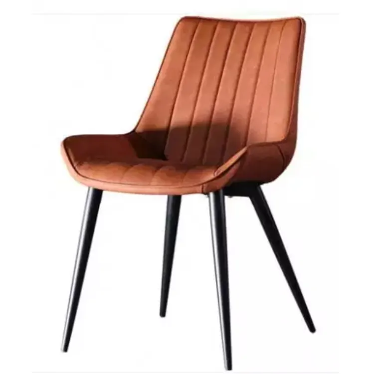 Toptan retro kumaş döşemeli accent sandalye oturma odası kahve otel yemek sandalyesi