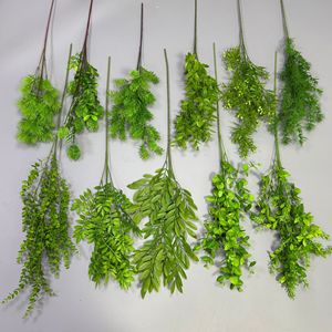 Shangyi Artificial Green Plants 30cm-100cm Spray Painted Plastic Bouquet Wedding Decorations - Product Image 3