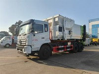 Howo 6x4 25 Tons Compacteur Manuel Crochet De Levage Conteneur À Ordures Pick-up Camion Diesel Diesel Howo Camion Moteur Boîte De Vitesses