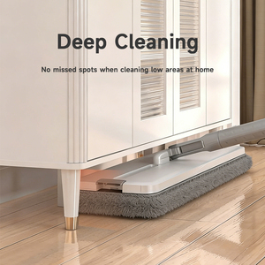 Serpillère plate magique 360° mains libres <span class=keywords><strong>pour</strong></span> nettoyage humide et sec, avec balai en microfibre et manche en acier, ensemble seau et serpillère <span class=keywords><strong>pour</strong></span> le nettoyage domestique - Product Image 3