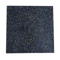 Hochbelastbare Schwarze Gummimatte mit EPDM-Flocken Fitnessstudio-Gummibodenmatten für Innen- und Außenbereich Garage 1M X 1M X 15MM