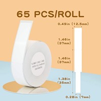 D11/D110 Offre Spéciale étiquette thermique autocollants étiquettes transparentes bandes rouleaux de papier câble blanc câbles de couleur pour bureau maison câble