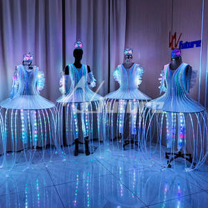 Coiffe Lumineuse LED Fibre Optique <span class=keywords><strong>Méduse</strong></span> Spectacle Scénique Dégradé de Couleurs <span class=keywords><strong>Costume</strong></span> de Ballet - Product Image 5