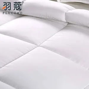 Polyester Quilt Custom King Queen Single Size White Hotel Bedroom Comforters Polyester Fiber Turkey Quilt Hotel
