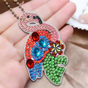 Kits de peinture diamant 5D pour porte-clés, vente en gros, motifs animaux, perceuse ronde, perceuse de forme spéciale, kits d'art, cadeau - Product Image 3