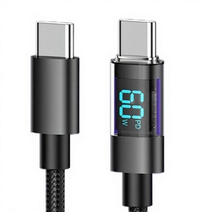 <span class=keywords><strong>Cable</strong></span> USB-C Dual <span class=keywords><strong>de</strong></span> 100W con Pantalla Digital, Diseño Hueco <span class=keywords><strong>de</strong></span> Aleación <span class=keywords><strong>de</strong></span> Zinc, Compatible con Teléfonos, Bancos <span class=keywords><strong>de</strong></span> Energía, etc. - Product Image 1