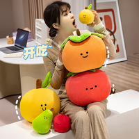 Kawaii fruit knuffelspeelgoed, zacht oranje appel, persimmon, peer, tomaat pop, schattig knuffeltje, klein decoratie-artikel voor thuis, bruiloftdecoratie, cadeau