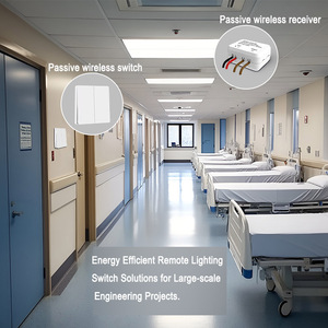 Interrupteur mural sans fil <span class=keywords><strong>2</strong></span> voies 10A programmable avec télécommande, étanche IP44, contrôle d'éclairage à distance <span class=keywords><strong>2</strong></span>,4 GHz - Product Image 6