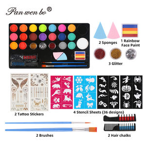 Panwenbo-<span class=keywords><strong>Kit</strong></span> de <span class=keywords><strong>peinture</strong></span> corporelle professionnelle, 20 couleurs, pour Halloween - Product Image 1