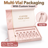 Boîte d'emballage personnalisée en carton en forme d'enveloppe pour flacons, protection d'expédition, kit d'échantillons de vente au détail, faible MOQ, OEM, ODM, avec éponge