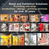 Stand de Exhibición Modular Portátil Personalizado para Ferias Comerciales con Mostrador de Recepción, Estanterías y Paneles Gráficos con Marca
