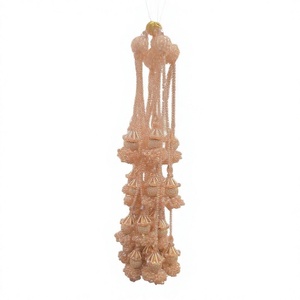 Gold Leaf Beaded Crystal Tassel Luxury Bohemian <b>Tapestry</b> <b>Wall</b> Hanging Decor for Living Room Home Wedding Party - Product Image 1