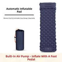 Matelas de couchage gonflable d'extérieur en TPU, étanche niveau P6, en nylon 40D, avec pompe manuelle pour le camping