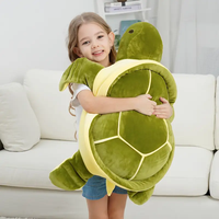 Tortues en peluche en gros, animaux en peluche, oreillers géants en peluche, jouets en peluche de plusieurs tailles, cadeaux d'anniversaire et de Noël
