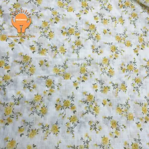 MEIDEBAO 2024 New Popular Vintage Design Knitted Small Floral Print Jacquard Fabrics Tarpaulin Quilted Fabric For Clothing
