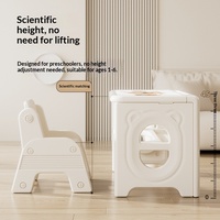 Table et chaise d'étude pliables en plastique pour enfants de 1 à 6 ans, bureau à domicile, table à manger, design minimaliste moderne, éducation précoce