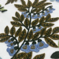 Tulle en nylon brodé de fleurs botaniques de qualité supérieure, tissu en maille multicolore pour robes de haute couture, costumes et décoration DIY