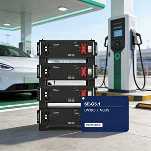 Sistem Penyimpanan Energi Surya Rumah Tangga Star Deye SE-G5.1 Baterai LiFePO4: 51.2V 100Ah Rakitan di Rak -- ESS Hunian yang Stabil - Product Image 1