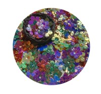 Paillettes florales de 13 mm, 5 pétales, fleurs en relief, confettis scintillants pour fête, paillettes à coudre, décoration artisanale DIY